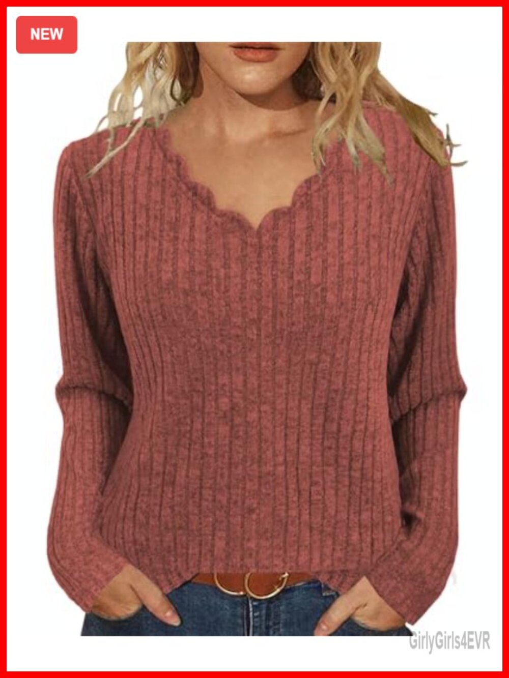 Womens Long Sleeve V-Neck Tunic Sweater Lightweight Casual Pullover